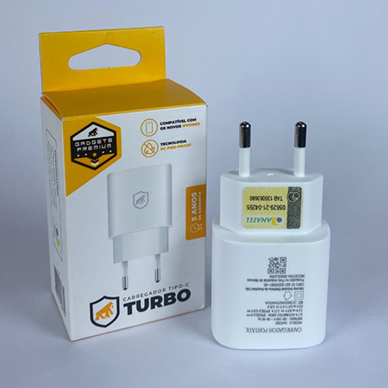 Fonte de carregador Tipo C Gshield turbo charge 25W